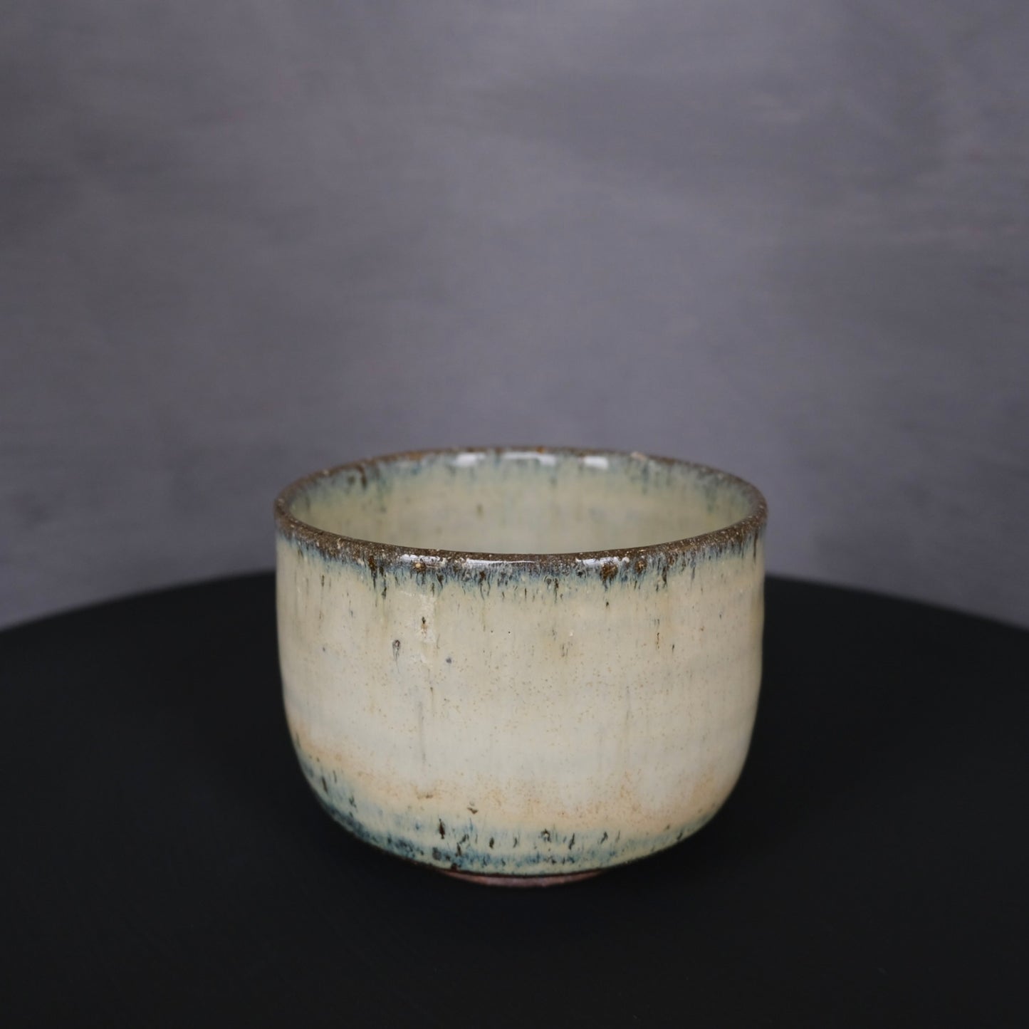 Vintage HIGO SHODAI ware MATCHA BOWL 02 | 肥後小代焼 抹茶椀 (木箱入)