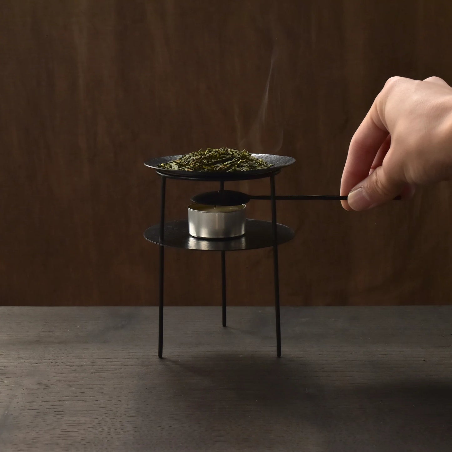 Tea Incense Burner (with Sencha)|茶香炉と煎茶のセット
