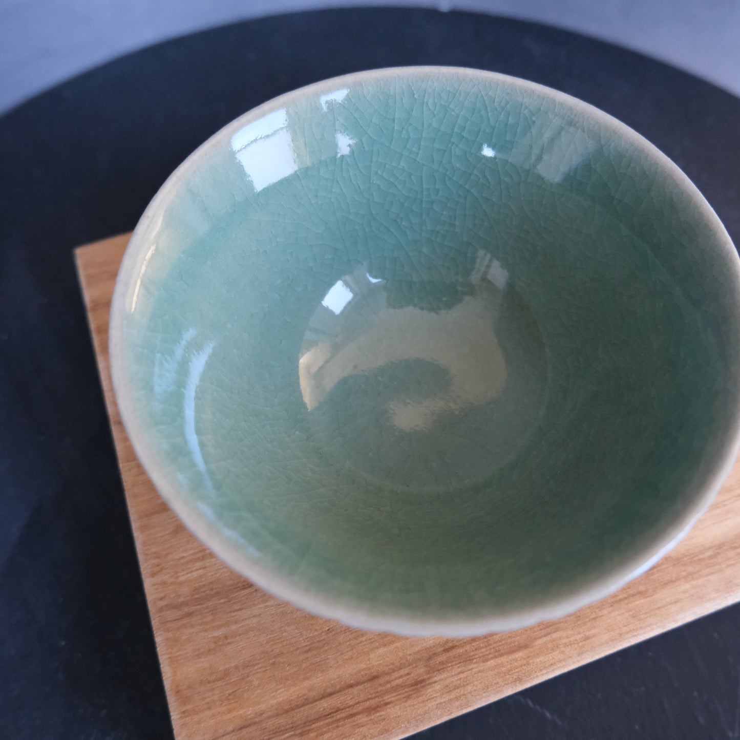Vintage MATCHA BOWL 05 | 池光窯 高麗青磁 抹茶椀 (木箱入)