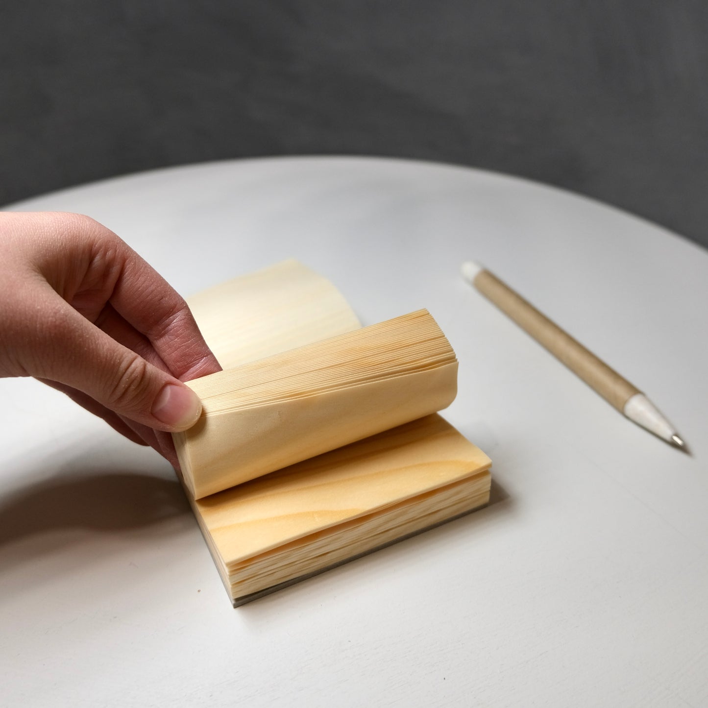 New | Wooden Block Memo Pad | 信州長野 経木のメモパッド