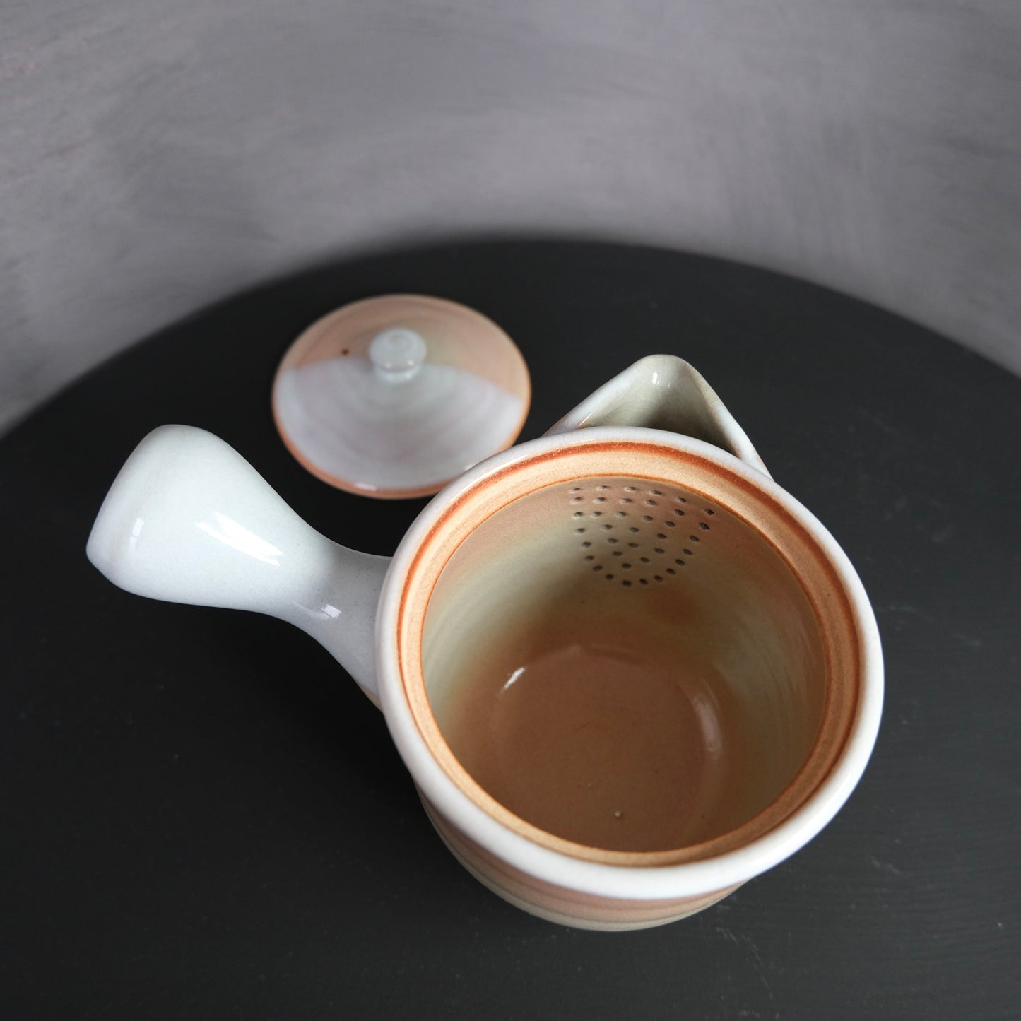 BOX set of Vintage HAGI ware TEA POT & 5CUPS | 萩焼 木箱入り急須と湯呑み