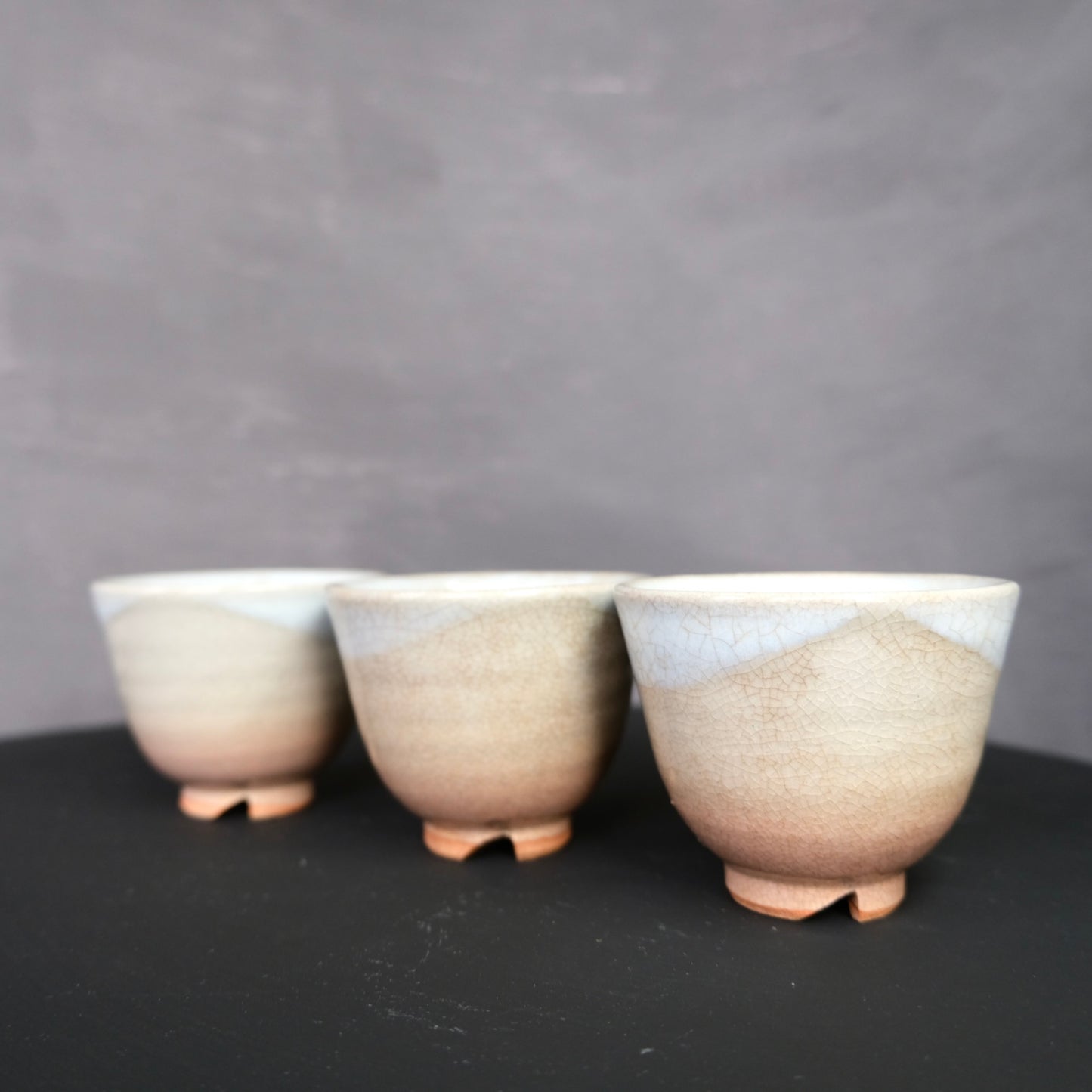 BOX set of Vintage HAGI ware TEA POT & 5CUPS | 萩焼 木箱入り急須と湯呑み