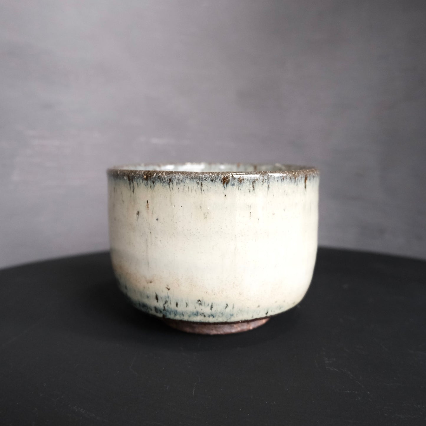 Vintage HIGO SHODAI ware MATCHA BOWL 02 | 肥後小代焼 抹茶椀 (木箱入)