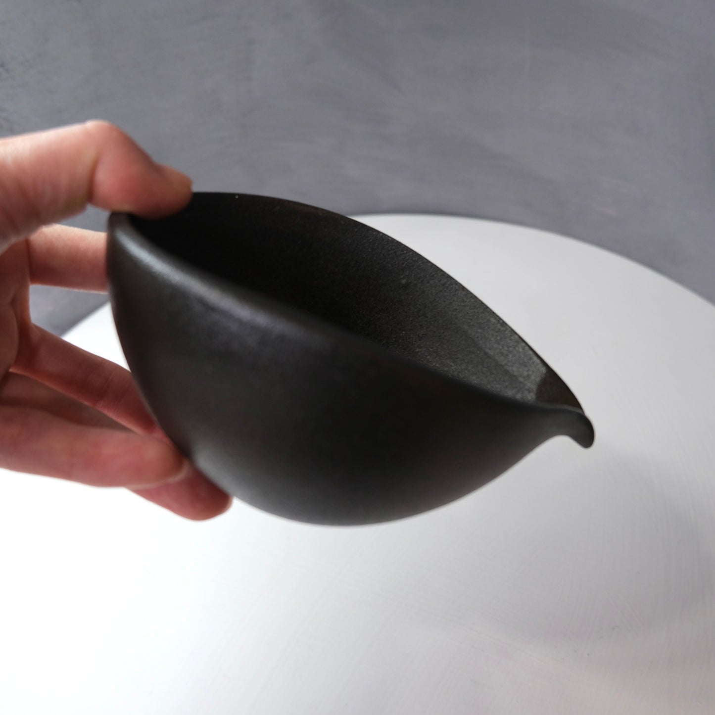 New | Matcha black KATAKUCHI BOWL | 抹茶 黒片口椀