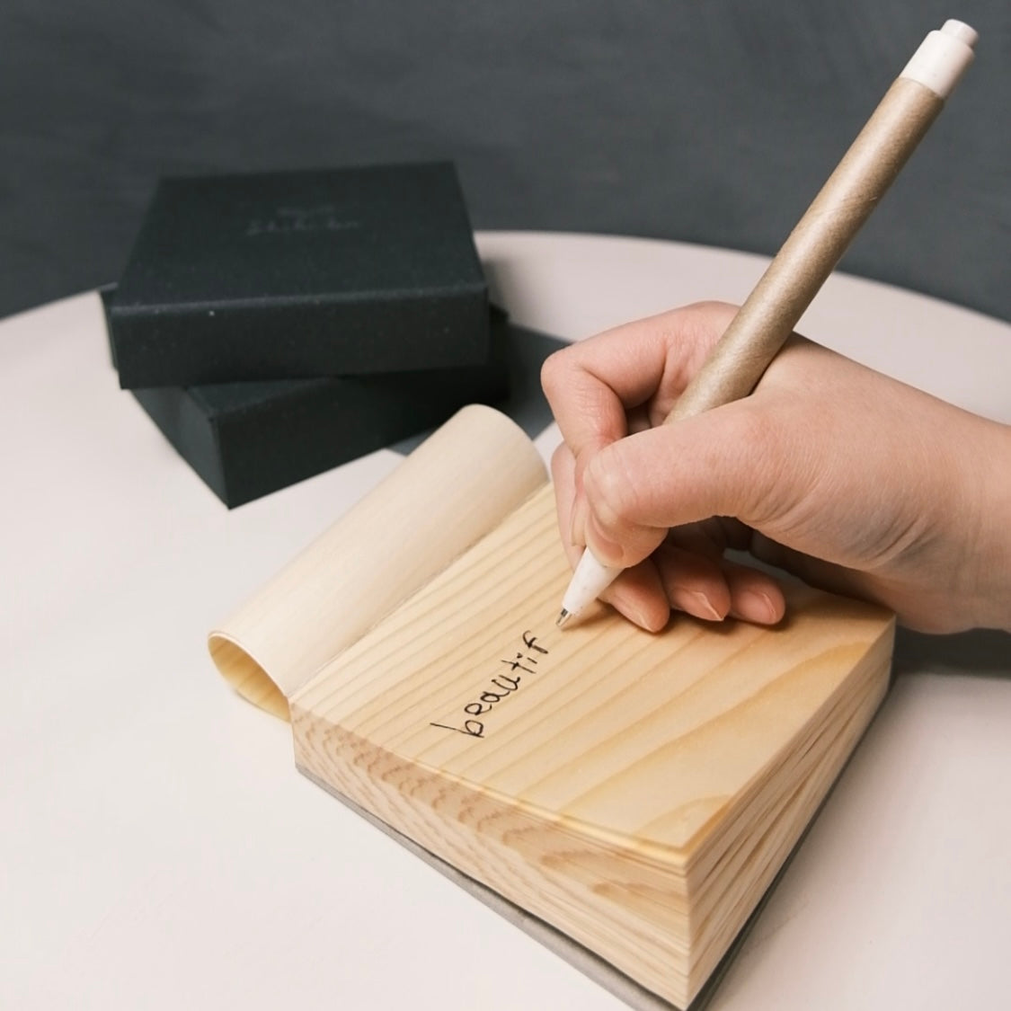 New | Wooden Block Memo Pad | 信州長野 経木のメモパッド