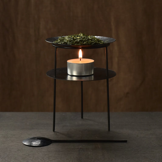 Tea Incense Burner (with Sencha)｜茶香炉と煎茶のセット
