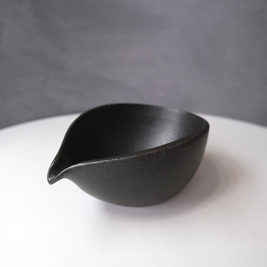 New | Matcha black KATAKUCHI BOWL |  抹茶 黒片口椀