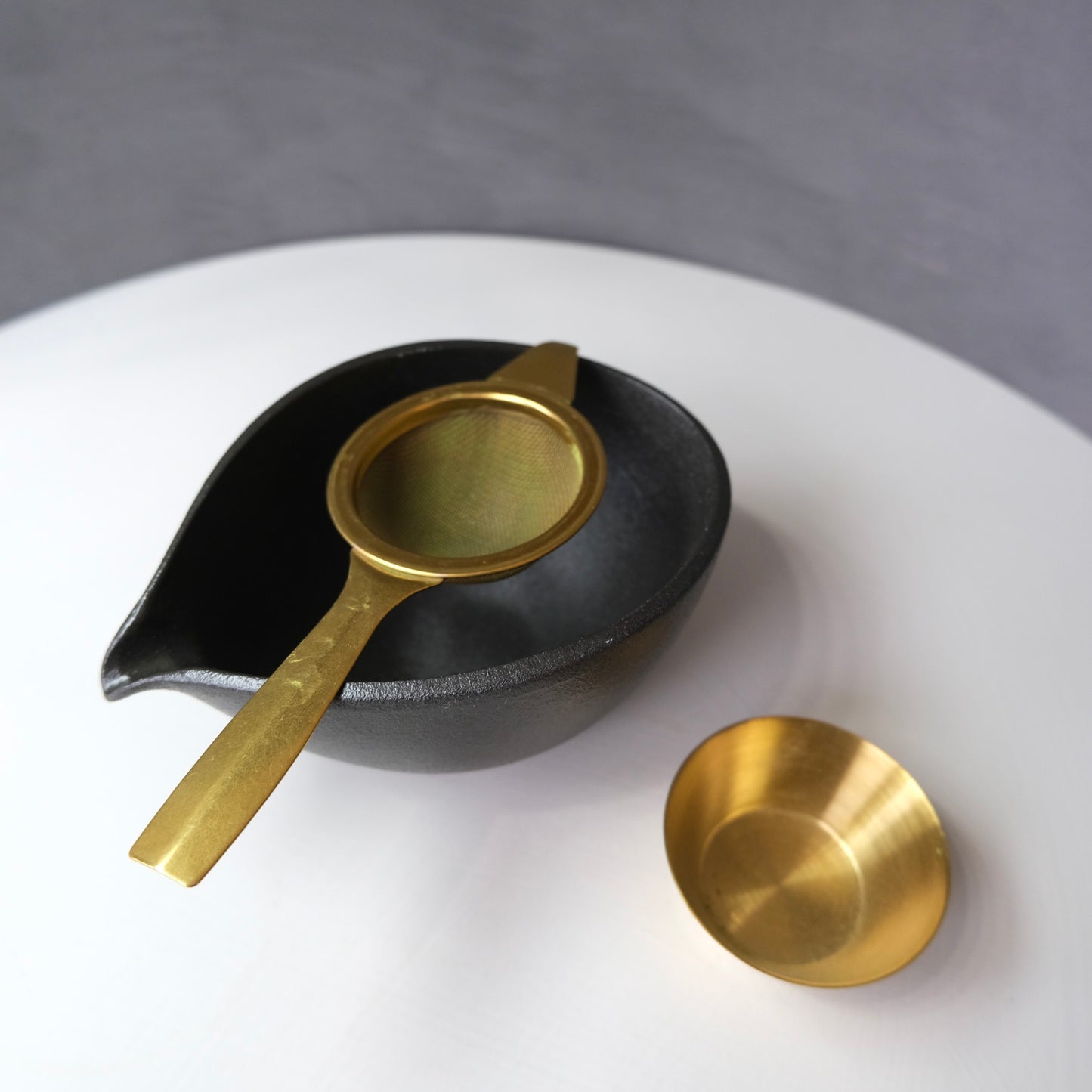 New | Matcha black KATAKUCHI BOWL |  抹茶 黒片口椀